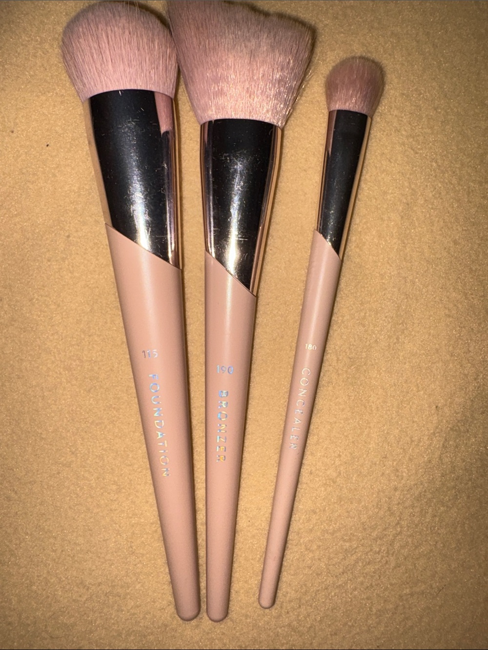 Fenty Beauty Brush Set in Blush Pink and Rose Gold